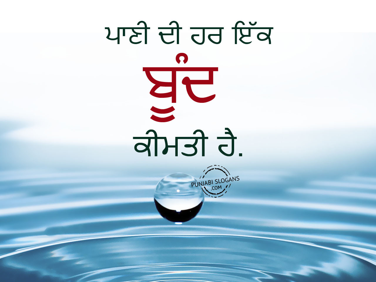 punjabi essay on save water